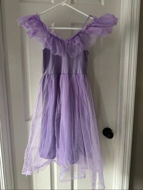 Lilac Tulle Ruffle Kids Dress - Party & Special Occasion